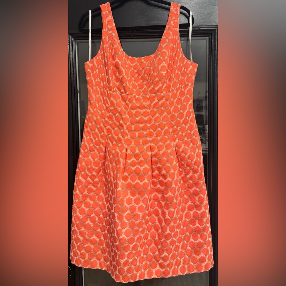 NWOT Jones New York Orange Geometric Dress